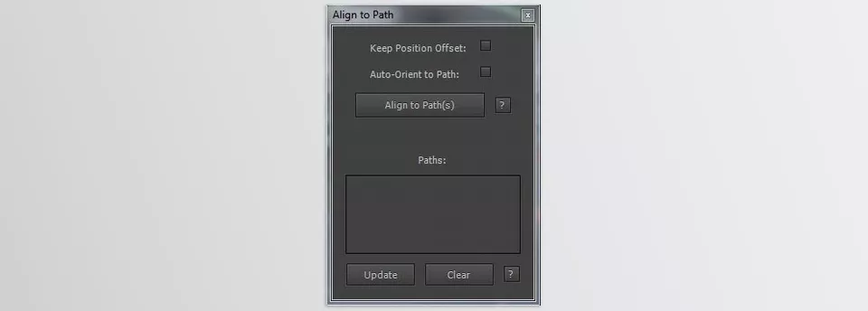 Align to Path - Align to Path UI