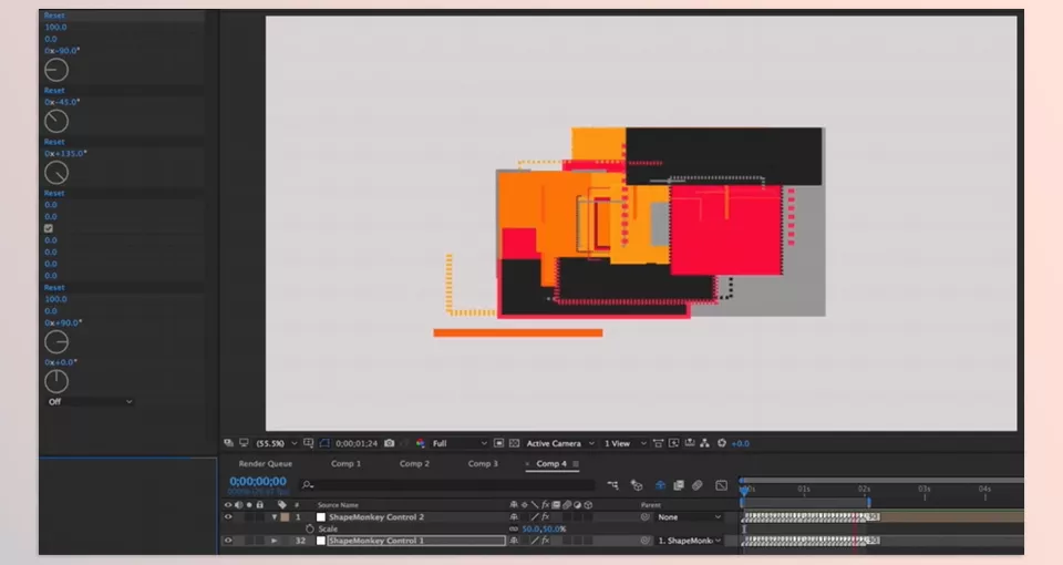 ShapeMonkey - Create an infinite array of procedural shape layer animations in just seconds.