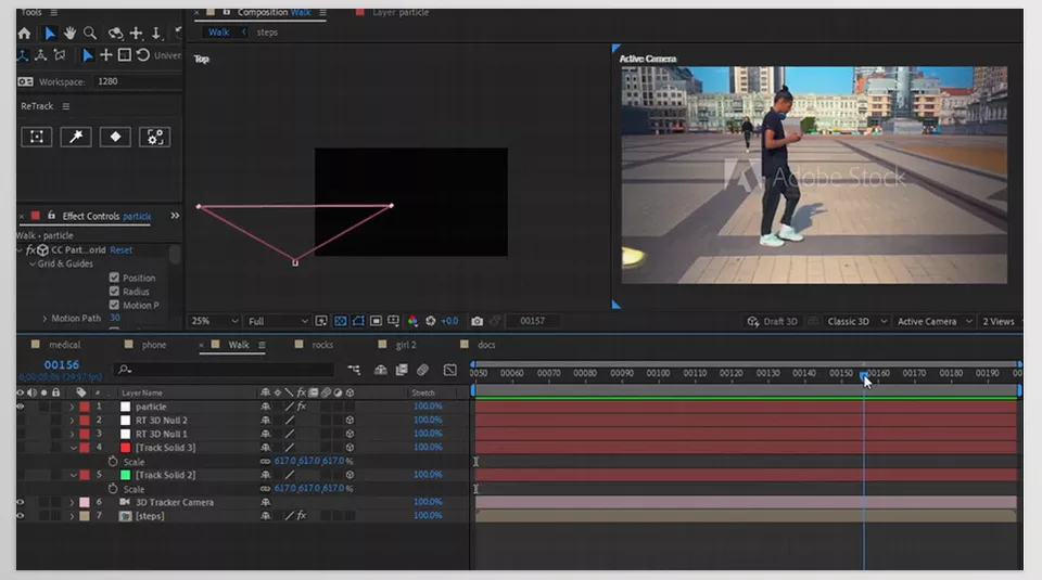 ReTrack 2 Plugin In After Effects - perspective tracking.