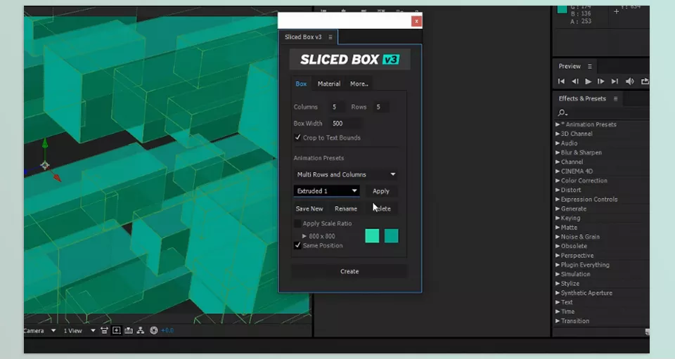 sliced box - Transform your 3D designs into dynamic, animated slices with complete control over every element.