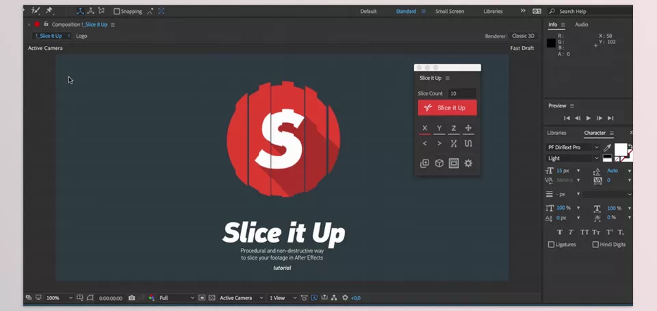 Slice it Up 2 - Work in 2D and 3D space