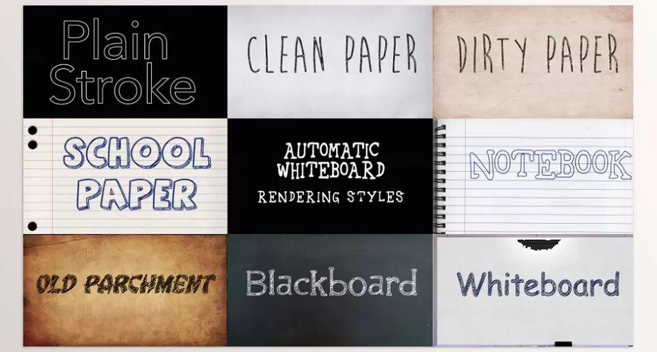 Automatic Whiteboard - 20 different hands to choose from!