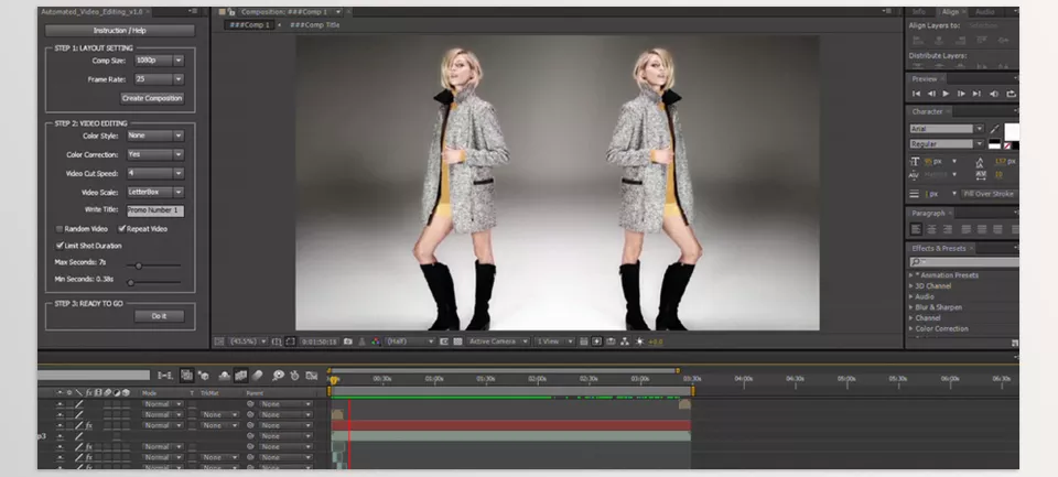 Automated Video Editing for After Effects - Automated Video Editing automates the whole video editing process synced to music in After Effects