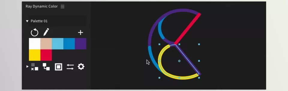 Ray Dynamic Color 2 - Color your scene with one click using the color swatches