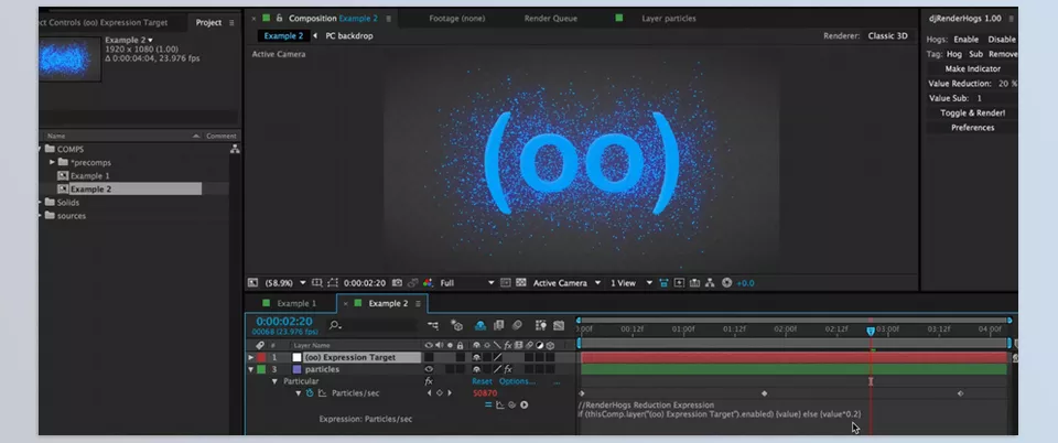 RenderHogs - The tag buttons allow you to mark hogs and substitutes as well as remove any existing tags from layers/effects