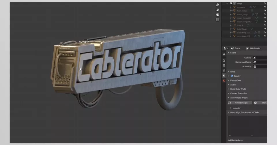 Blender - Cablerator - Create cables by clicking on the geometry