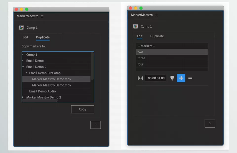 MarkerMaestro - add and delete markers with the simple interface buttons