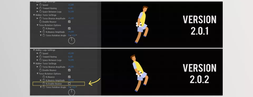 Walker Tool - Position and rotation Double-Bounce are separated, you can get a new cool walk and run cycle