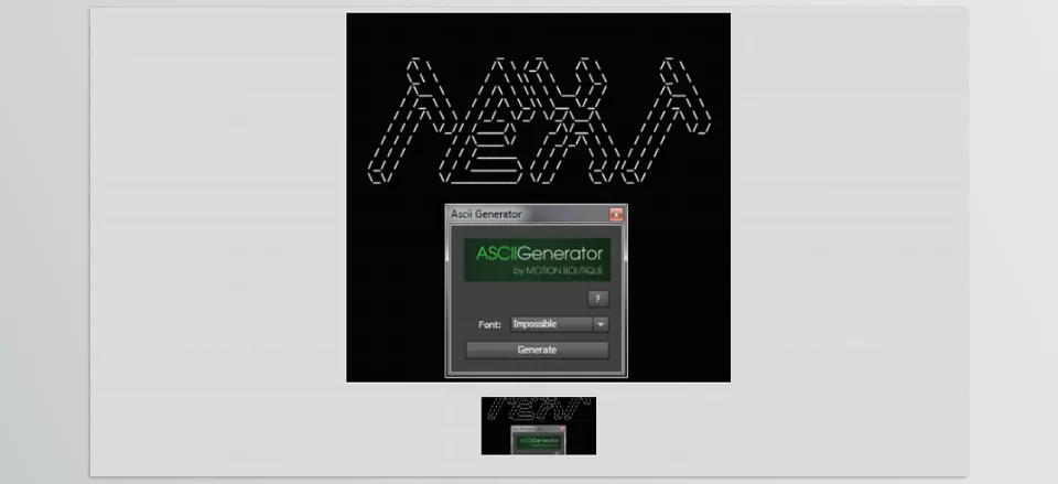 Aescripts - ASCII Generator - Turn any text layer into retro ASCII art