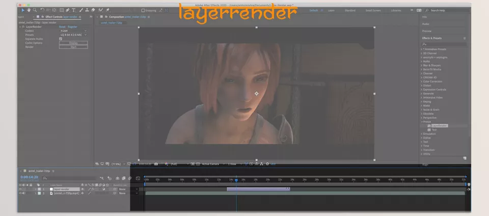 LayerRender - Set in and out options