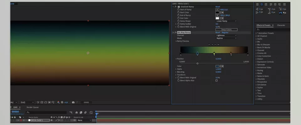 Map Ramp - create a gradual blend between multiple colors