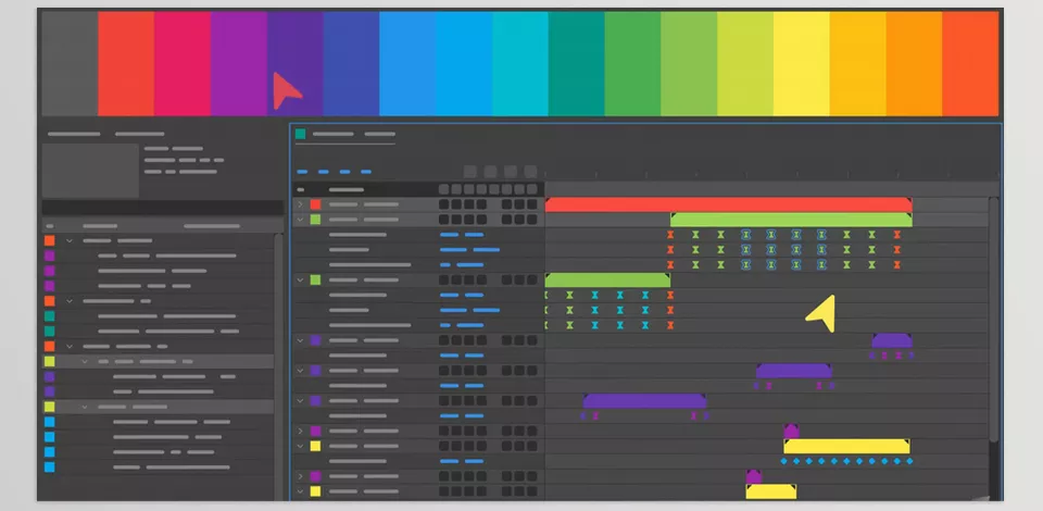 Aescripts - Labels 4 - Groups all layers with the same label color together underneath the topmost layer with that color