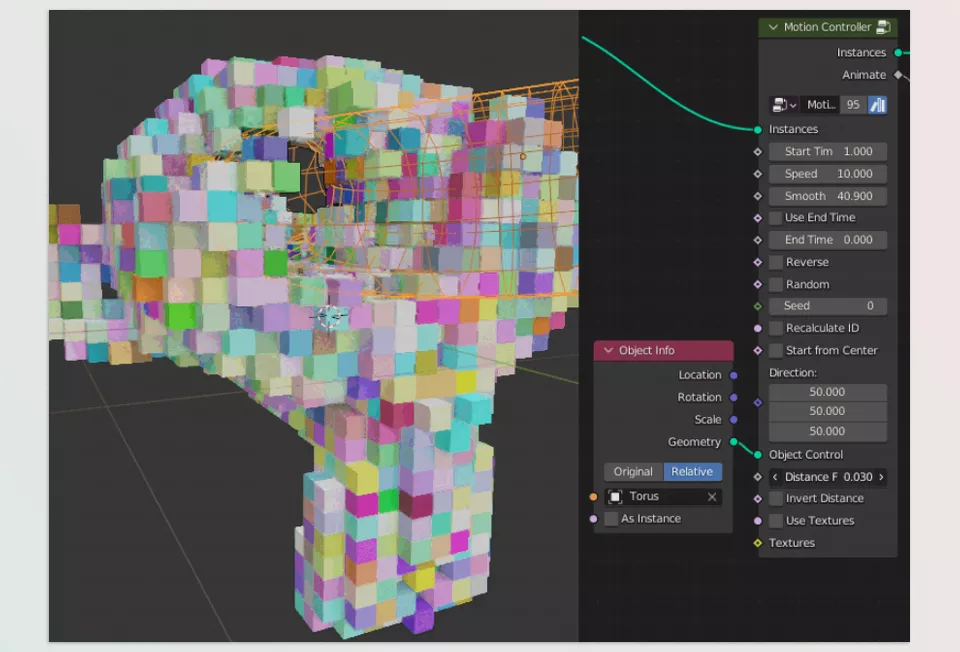 Motion Animate - It features an array of node groups that facilitate the creation of procedural animations, as well as an extensive collection of motion text presets and graphics examples.