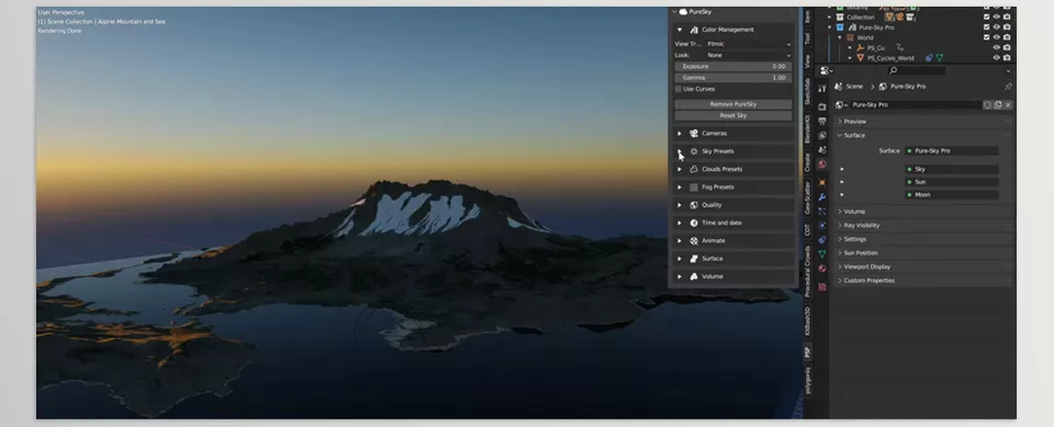 Pure Sky Pro - Create realistic landscape animations in just a few clicks