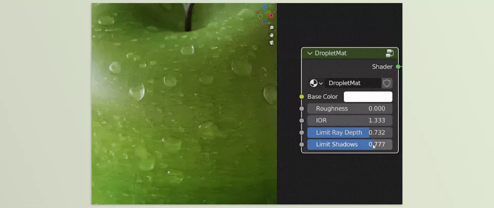 Droplet Generator - Use the included custom droplet shader to render the most visually appealing droplets, with options to adjust ray depth and shadows.