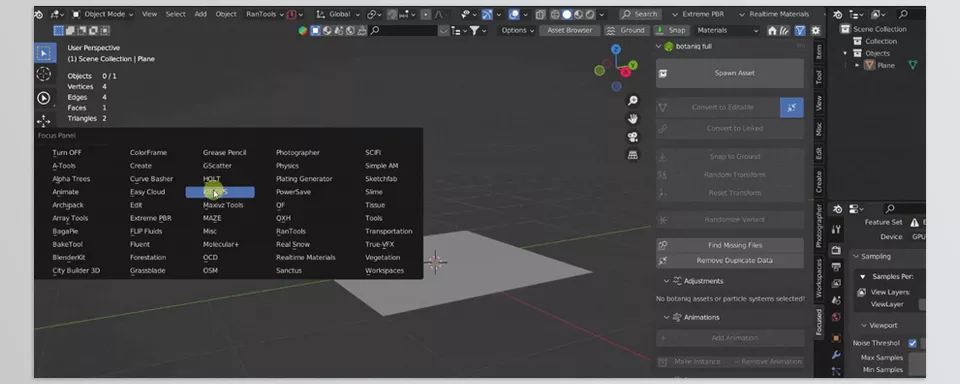 N Panel Organizer - Clean Panels - Focus Panel, Instant Addon Access.