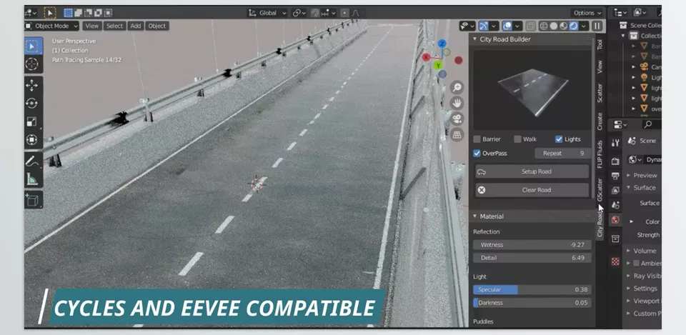 City Road Builder - makes adding roads to your scene curved or straight so easy.