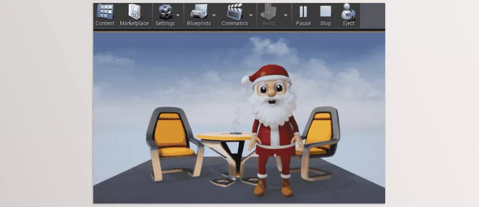 Better FBX Importer and Exporter - Here is a character in the Unreal Engine Editor.