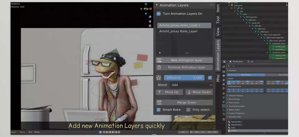 Animation Layers - Add new Animation Layers quickly