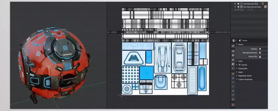 Blender - DECALmachine - place trims or remove them directly in the 3d view in edit mode