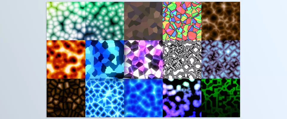 YY Voronoi 2 - from terrain maps to water caustics to abstract backgrounds