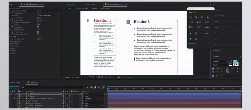 Ustav — Text layouts editor - Quickly create and edit text layouts