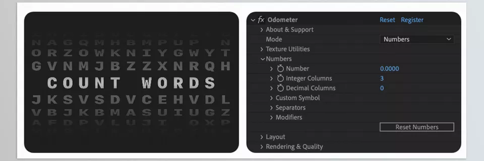 Aescripts - Odometer - Count anything with Odometer