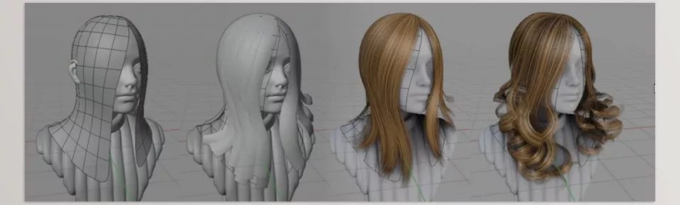 Blender - Hair Tool - Tools for curve based hair modeling (cutting, extending, deforming etc)