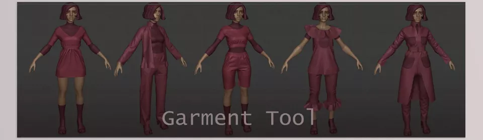 Garment Tool - Design your own clothes from scratch or start from a few simple presets and then build it up from there.