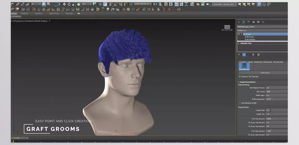 Ornatrix 8 For 3ds Max - Customizable dynamic settings for all types of simulation.