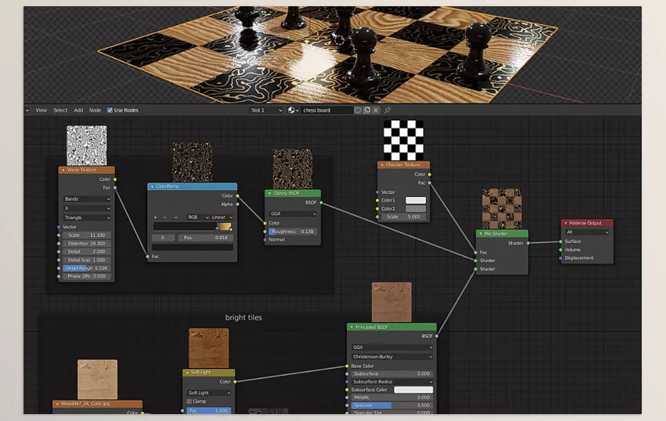 Node Preview - Previews are generated in the background to maintain a smooth and responsive Blender interface.