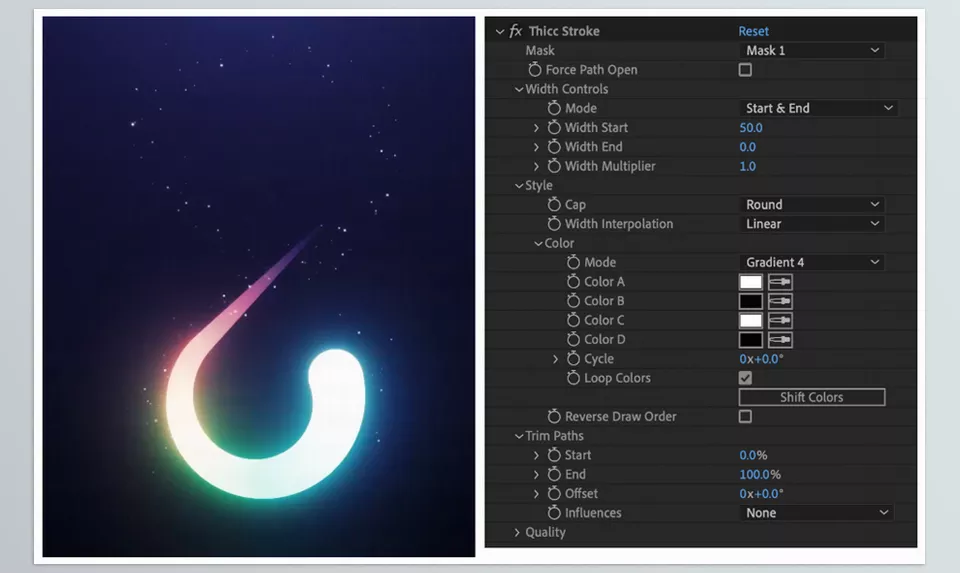 Thicc Stroke - Infinity Loop by Chunk Motion/ Expanded UI