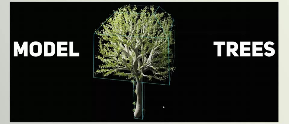 Blender - Anytree - model or draw the approximate shape of the tree, and the tool does the rest