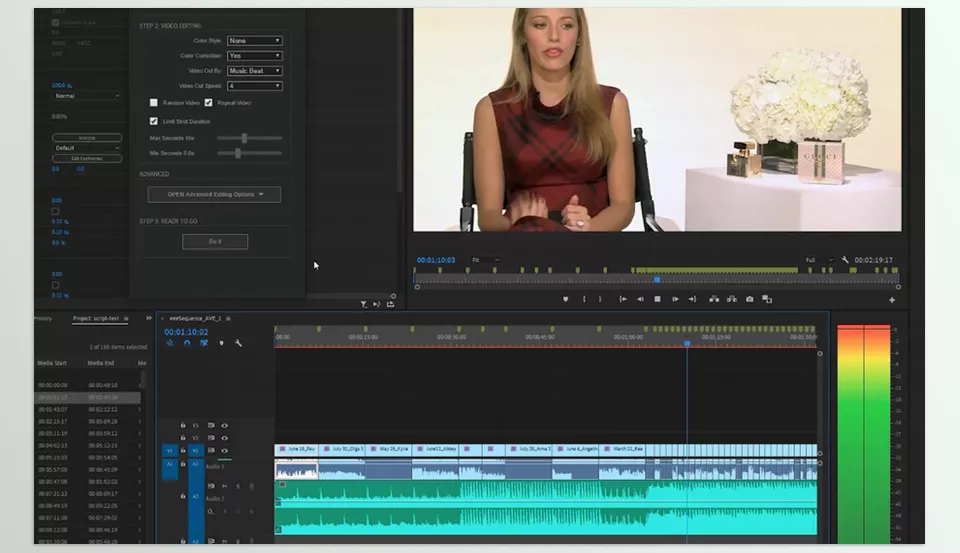 Automated Video Editing for Premiere Pro - Automatic Video Edit by volume threshold of the music