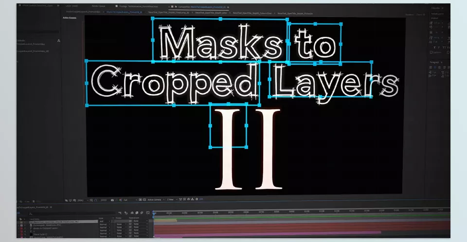 Masks to Cropped Layers II - utility for layers that have multiple masks