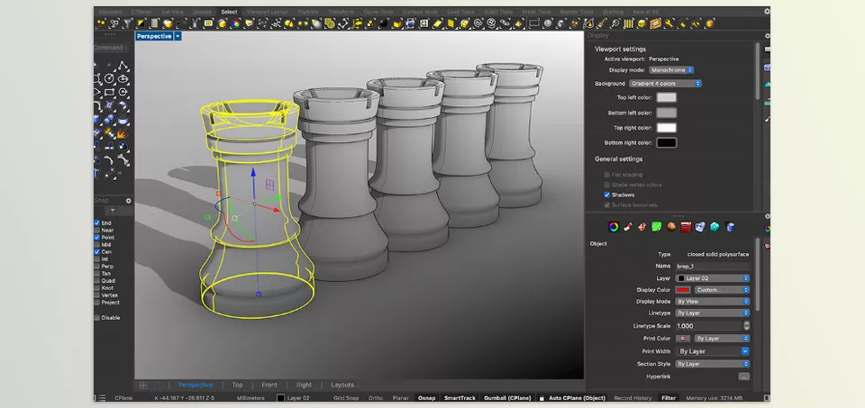 Rhinoceros - Rhino 8 - Accuracy is essential for designing, prototyping, engineering, analyzing, and manufacturing everything from airplanes to jewelry.