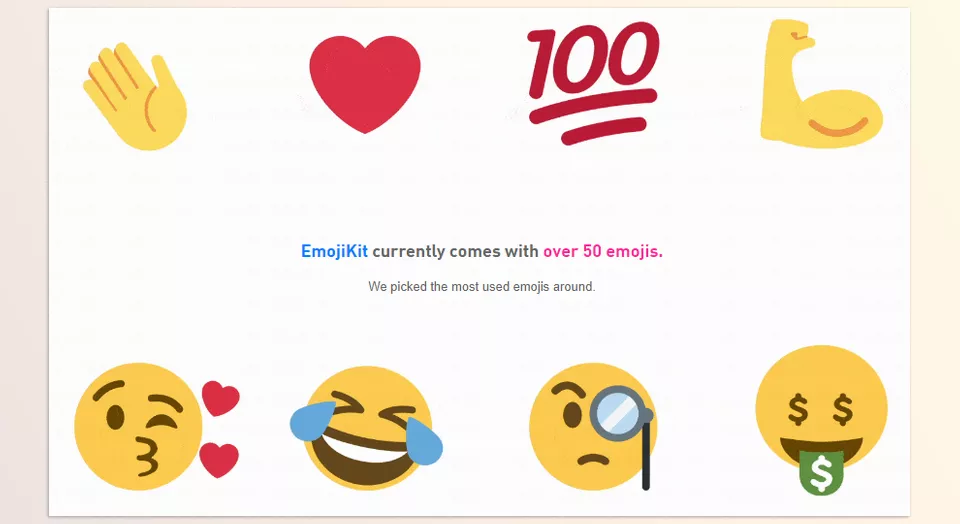 EmojiKit - Each emoji can be used animated, still, or looping