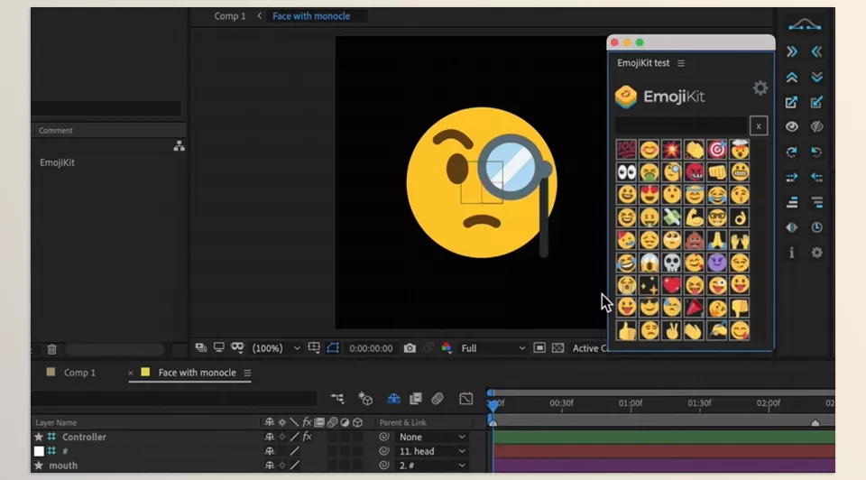 EmojiKit - Quickly add the most popular emojis to any After Effects project.