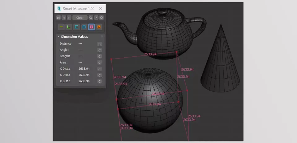 Smart Measure - Measure the dimensions of the picked objects.