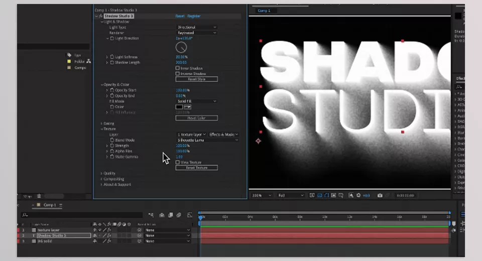 Shadow studio - Elevate your animations with precise control over shadows and light, bringing a new level of depth and realism.