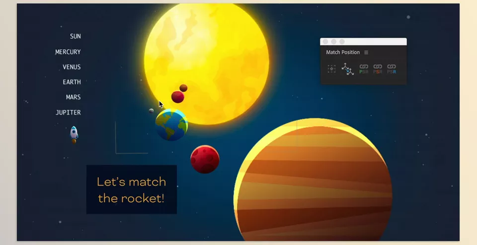 Match Position - Matches and links position and orientation between layers