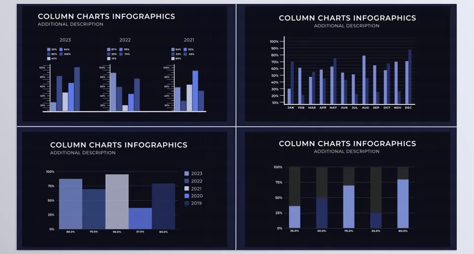 Infographics Pack MOGRT - Achieve professional-quality visuals effortlessly with PavDesigner’s ready-to-use graphics for Premiere Pro.