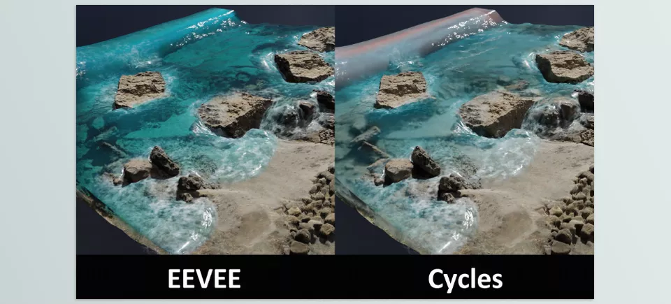 Cell Fluids - Results may vary between Eevee and Cycles, so adjustments to material parameters might be necessary for optimal consistency.