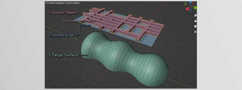 Blender - Flowify the Source Object, and the result will update automatically.