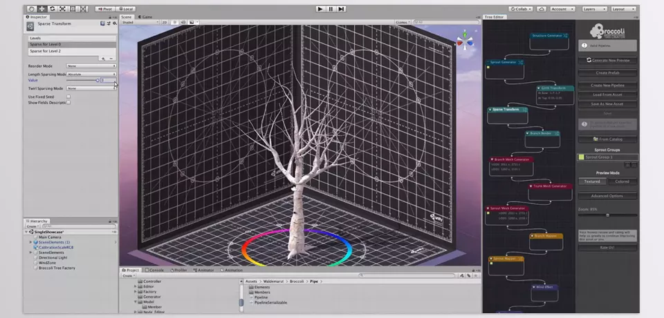 Broccoli Tree Creator - Customize Structural Aspects.