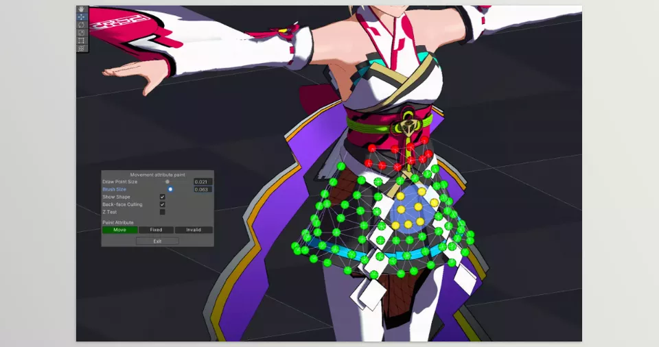 Magica Cloth 2 - Use edge collision, backstop, and self-collision easily!