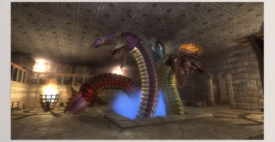 Giant Worm Pack PBR - Fantasy RPG - They rise out of the ground and attack with modular features, and mesh morphing.