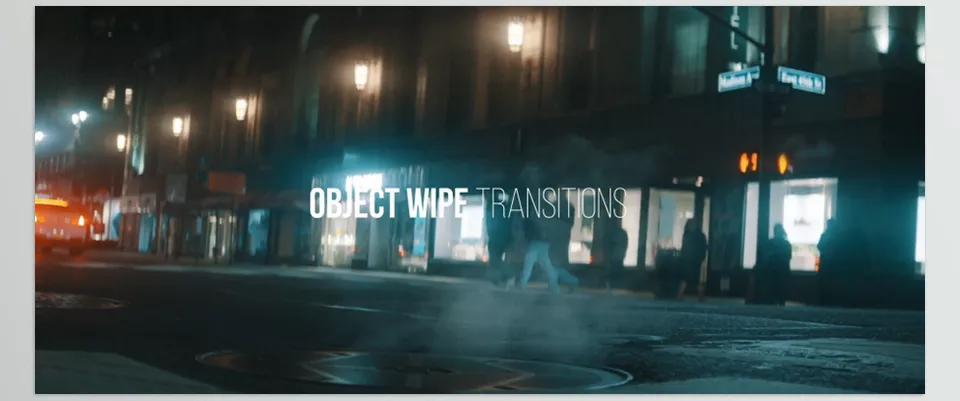 Object Wipe Transitions for DaVinci Resolve - Effortlessly add professional-grade transitions with Nitrozme's Object Wipe Transitions, designed for seamless integration in DaVinci Resolve.