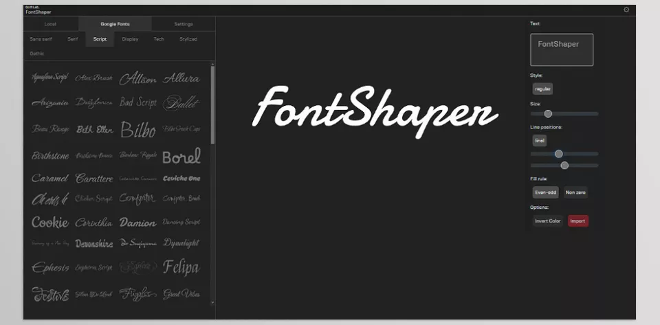 FontShaper - The Ultimate Text Import Tool.