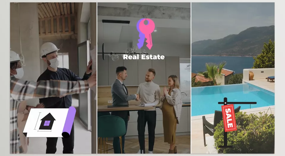 Real Estate Business Icons And Titles for After Effects - effortless customization of colors, and texts to match your brand’s aesthetic.